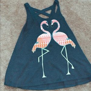 Flamingo girls tank